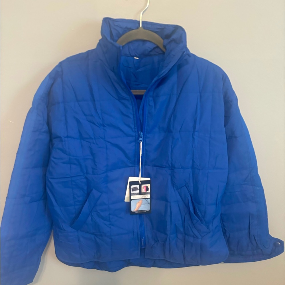 CLEARANCE! Women's light weight Blue zip-front, Lightweight Jacket size S